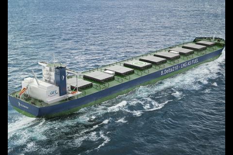 LNG-fuelled Newcastlemax with Mark III membrane tank